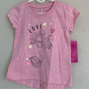 Disney Princess Toddler girls pink Ariel shirt